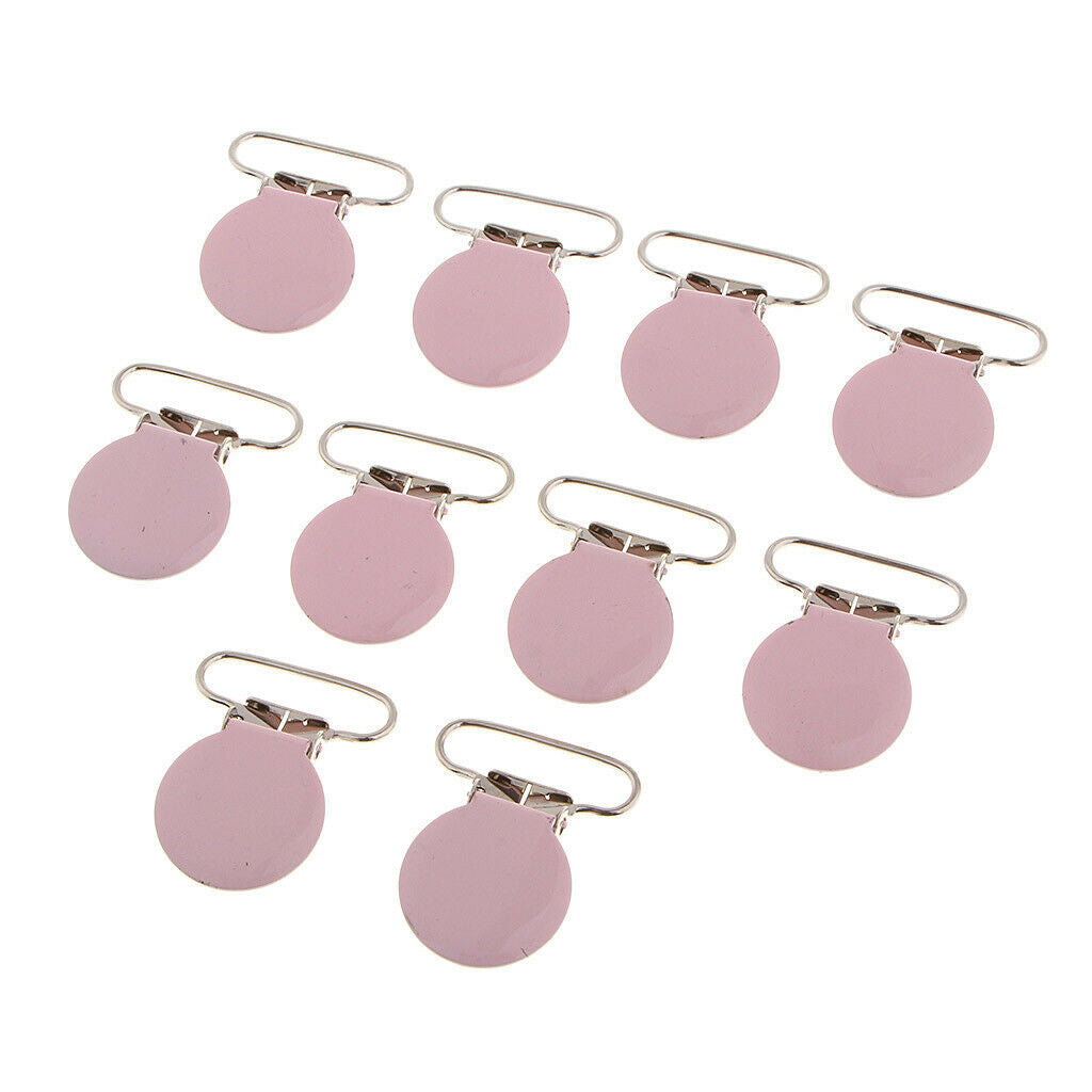 30 pieces metal pacifier straps clips holder pacifier suspender clips for