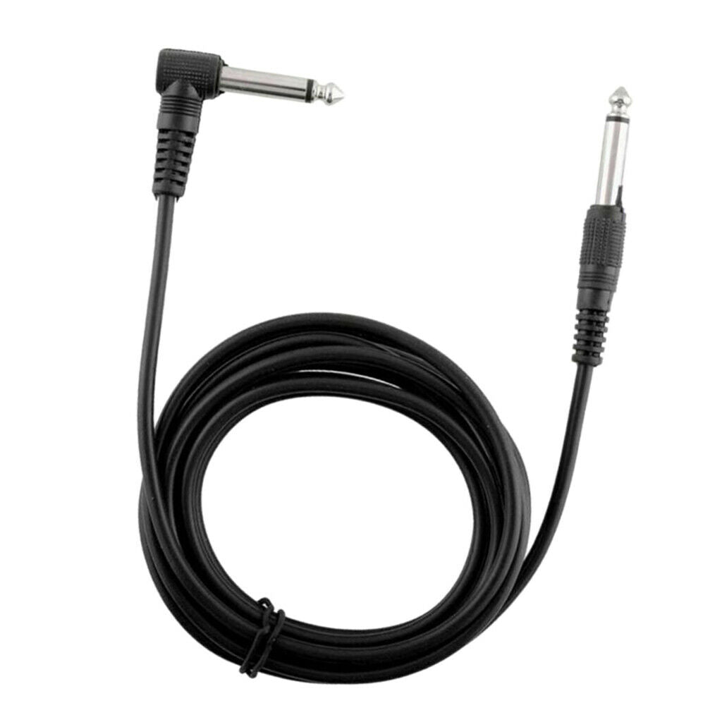 1pc  1/4" 6.35mm Audio Cable For Electric Guitar Bass Noise Reduction