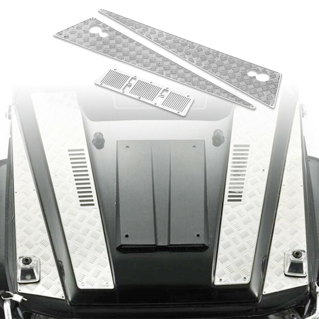 Metal Anti-skid Plate Hood Decorative Sheet 1/10 for 88096-4 G63 G500 RC Car