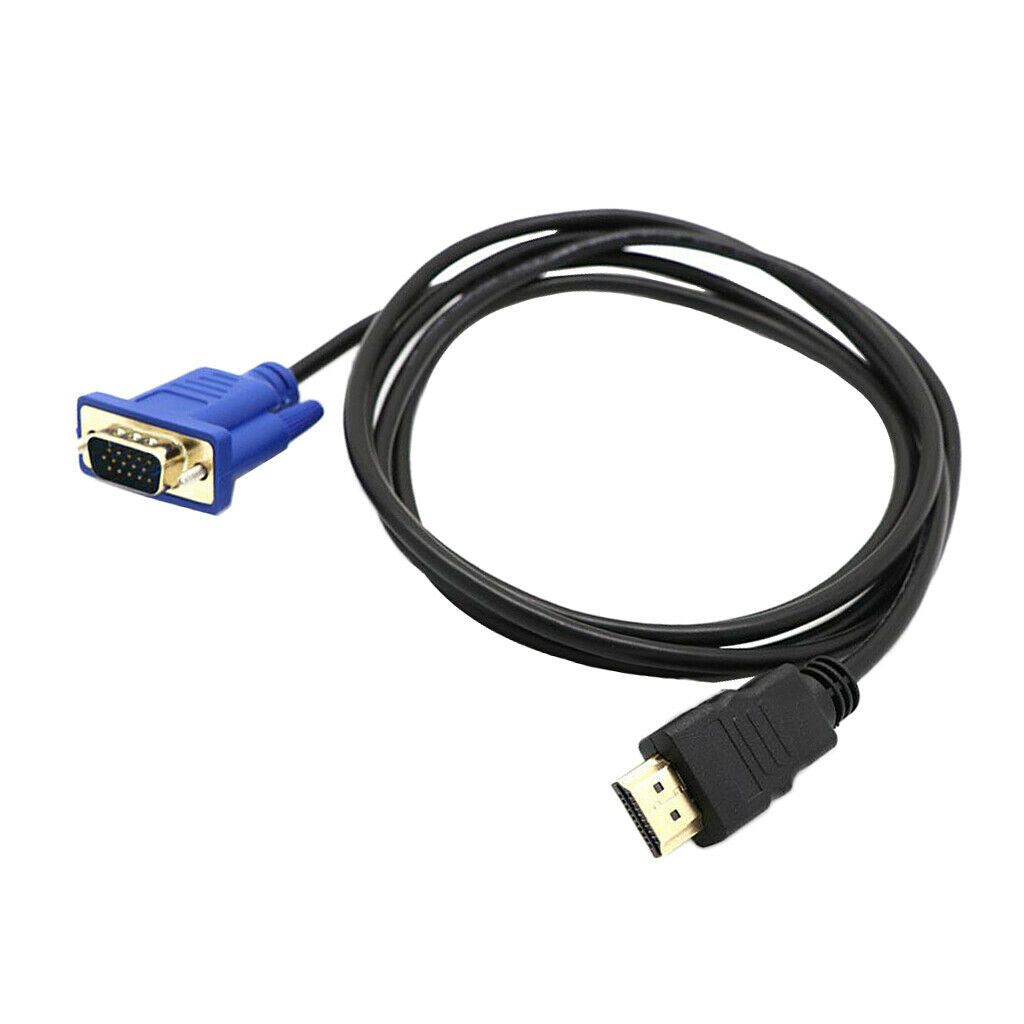 1.8m HDTV Male To VGA 15-pin Male Video AV Adapter Cable for HDTV Set-top