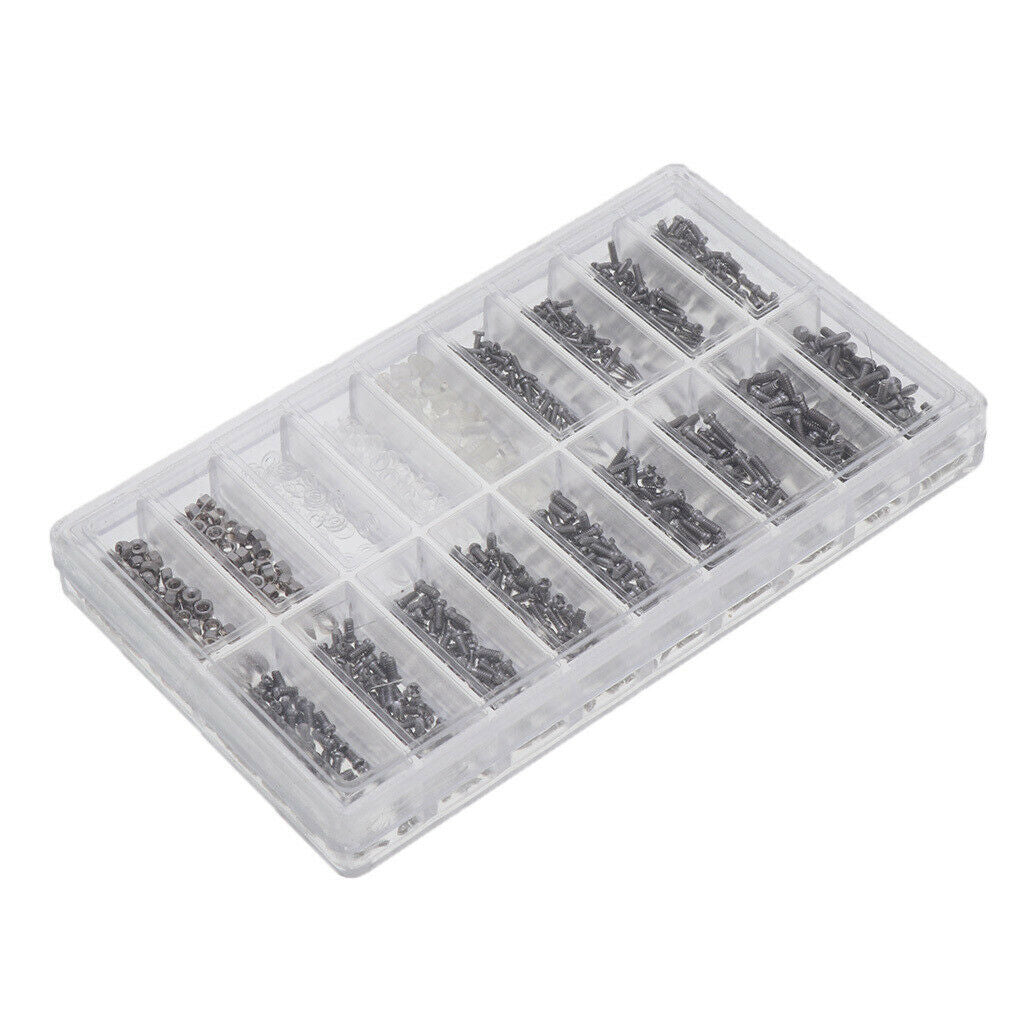 900 Pieces Tiny Sunglasses Screws Nuts for Eyeglass Lenses
