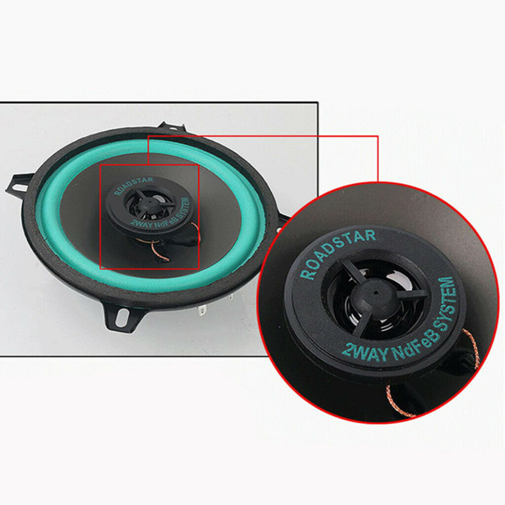 2Pcs 5 "2 Way Car Speaker Full Range Vehicle Music Frequency Speakers 100W