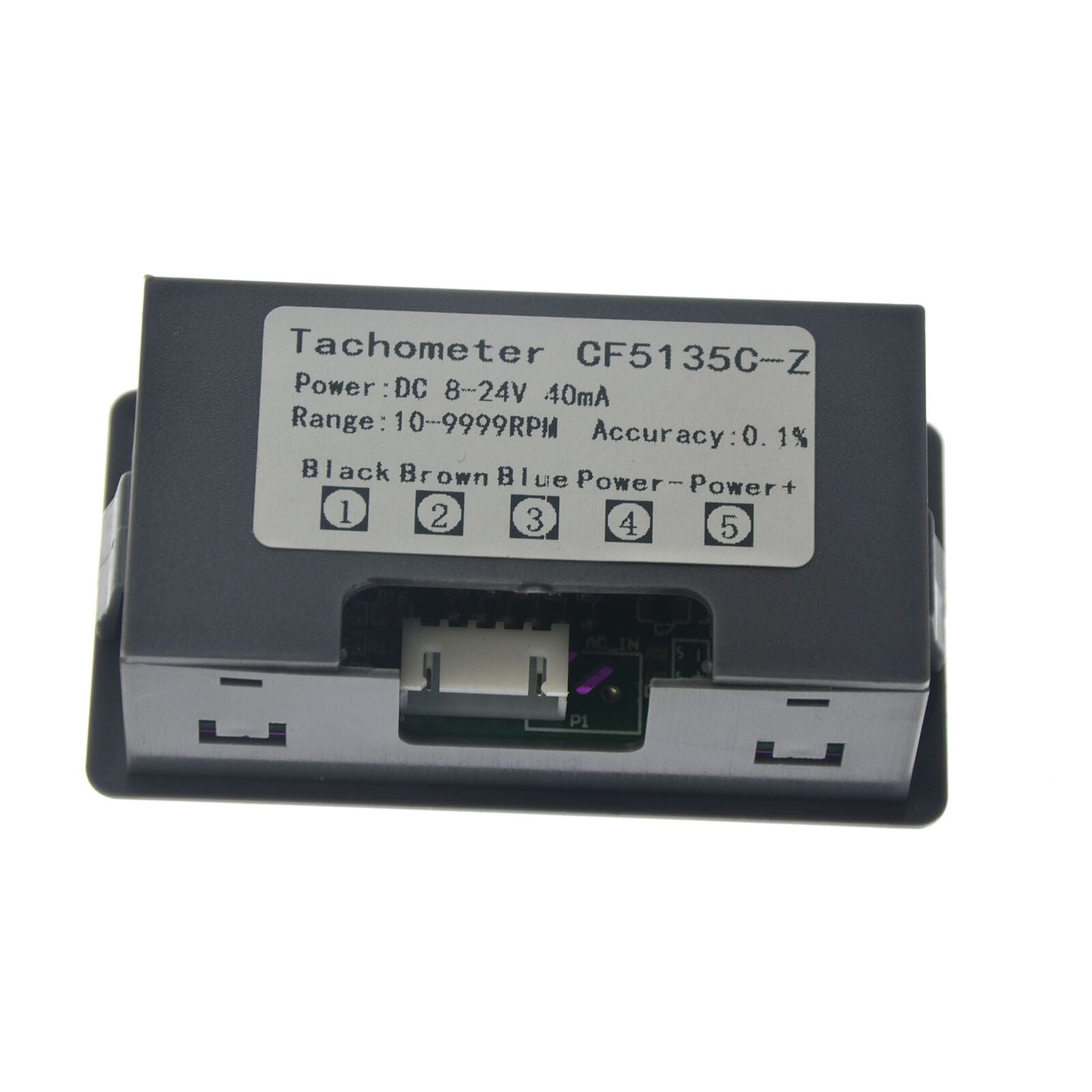 1Pc tachometer 4 digital red led tach rpm speed meter with hall switch senso