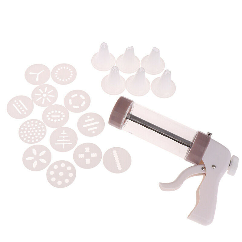 Pastry Tools Cookie Press Tip Sets Cookie Stamps Maker Cutter with 6 Nozzles