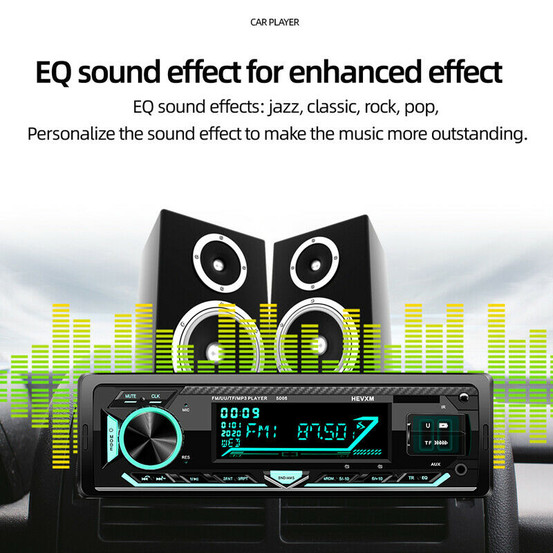 4 Channel Car Bluetooth Radio Audio Stereo MP3 Player Remote Control USB/FM Kit