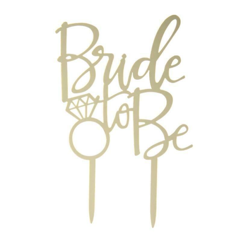 Sweet Bride To be Cake Topper Cupcake Wedding Engagement Bridal Party Decoration