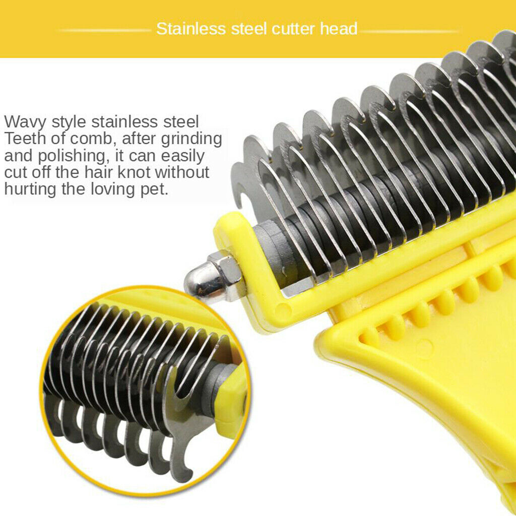 Stainless Steel Massage Hair Removal Brush Pet Open Knot Comb Pet Comb