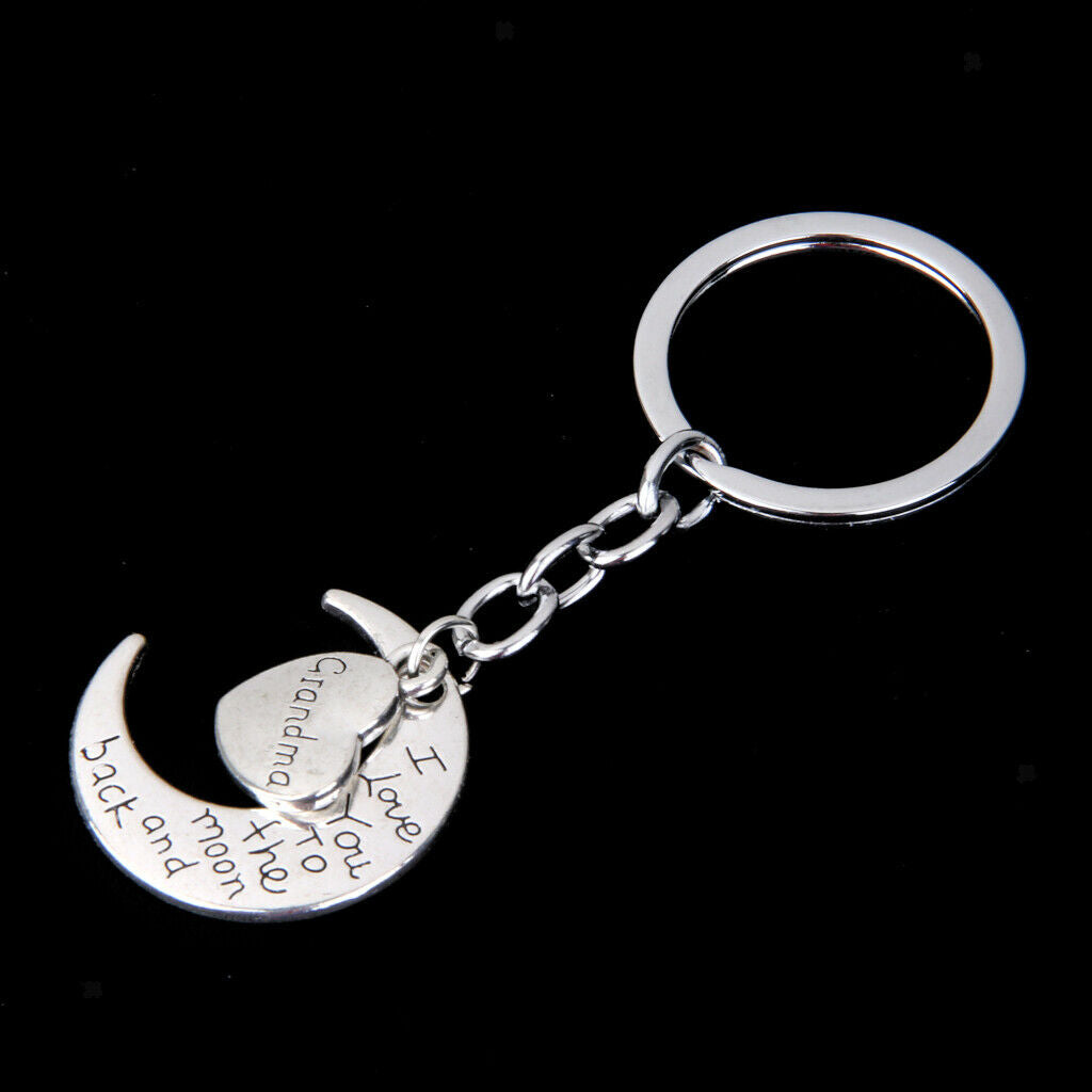 2 Pieces Alloy Keychain Family Gift Keychain Chain