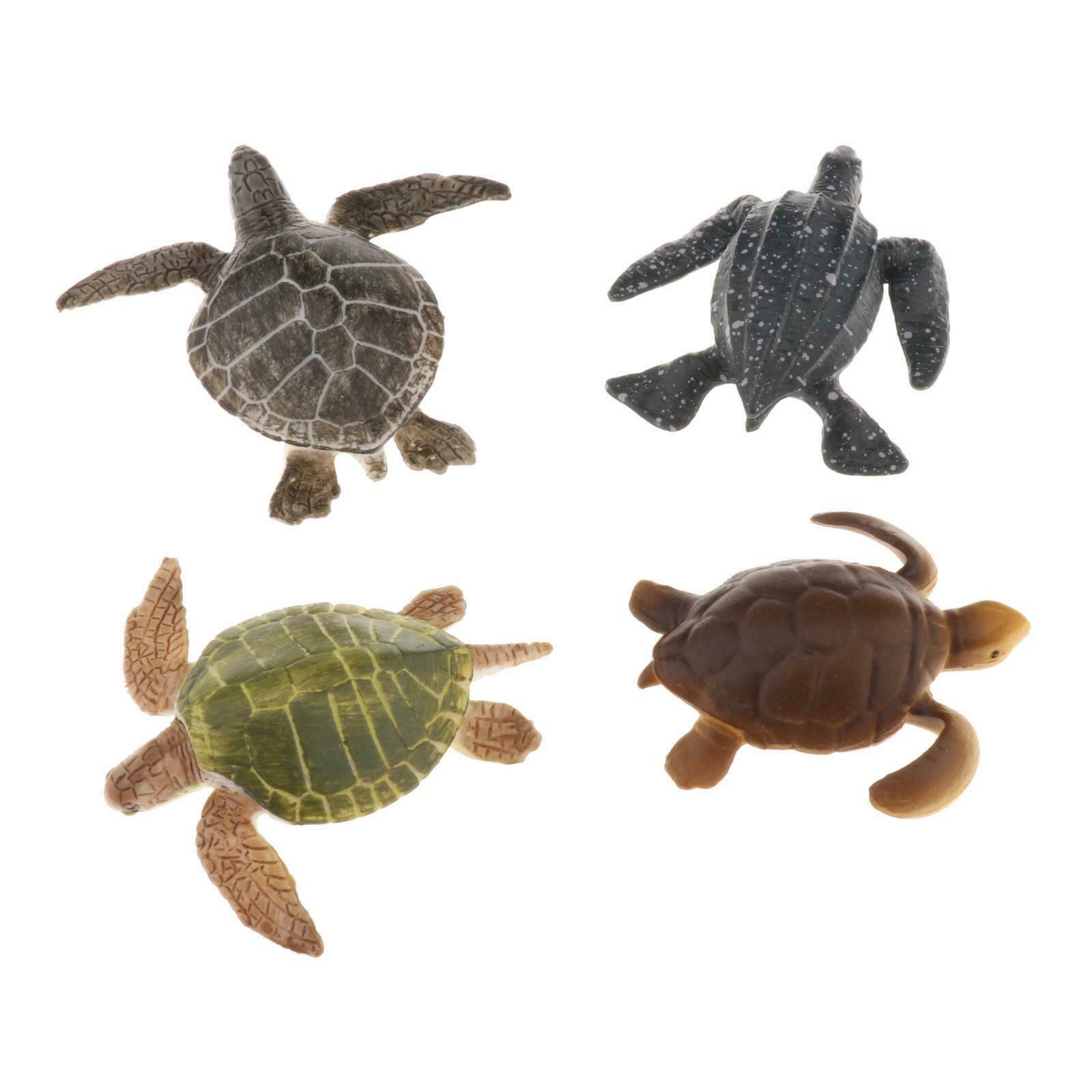 Plastic Animal Turtles Figures Marine Toys for Kids Decor Party Bag Filler