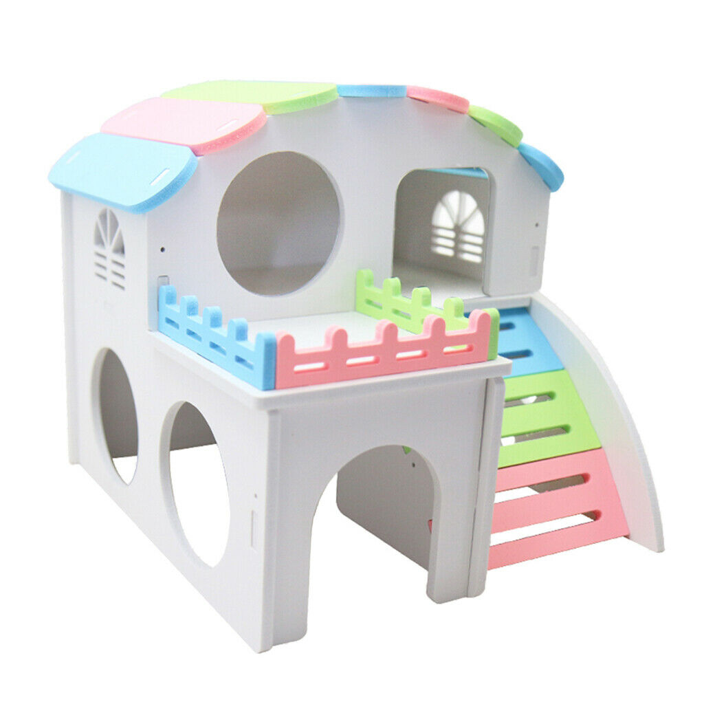 Hamster House Small Animal Hideout Mini Hut Hamster Cabin Cage