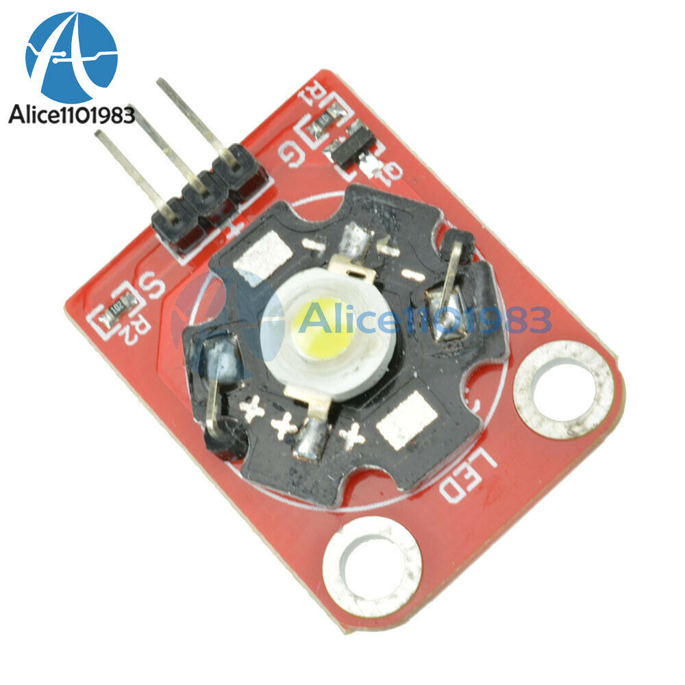3W High-Power KEYES LED Module with PCB Chassis for Arduino STM32 AVR Module