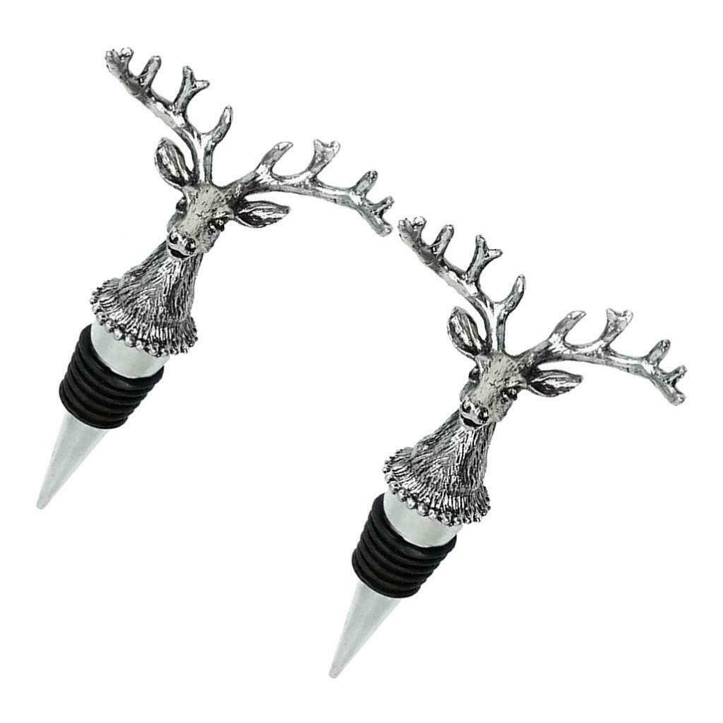 4 Pieces Wine Bottle Metal Stopper Corks Wedding Parties Bar Supply Novelty