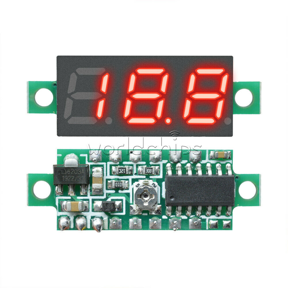 DC 0-100V 0.28" LED Red Voltmeter Digital Display Voltage VOLT METER 12V 24V