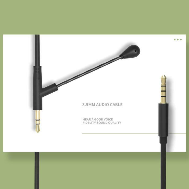 1.35M Boom Microphone Cable Mic For 3.5mm Headphone With Condenser Mic