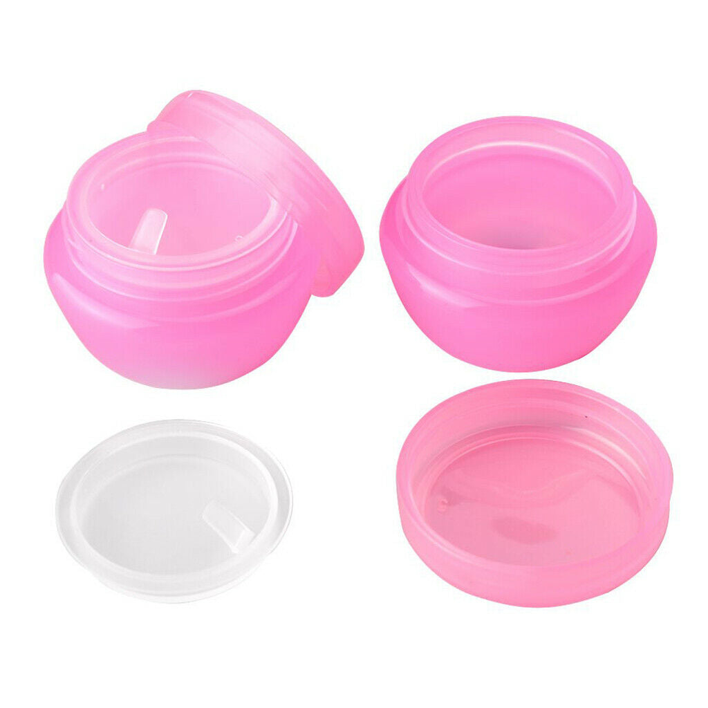 9 Pieces Travel Kit Mini Plastic Bottles Makeup Toiletries Container Empty