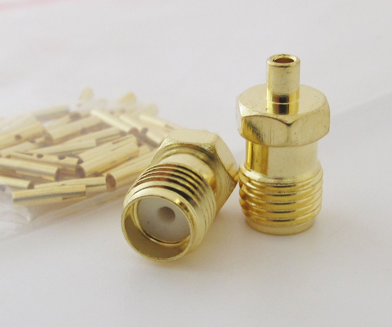 50x SMA Female Hex RF Connector for OD 0.047"/1.19mm SMT680-047 Semi rigid Cable
