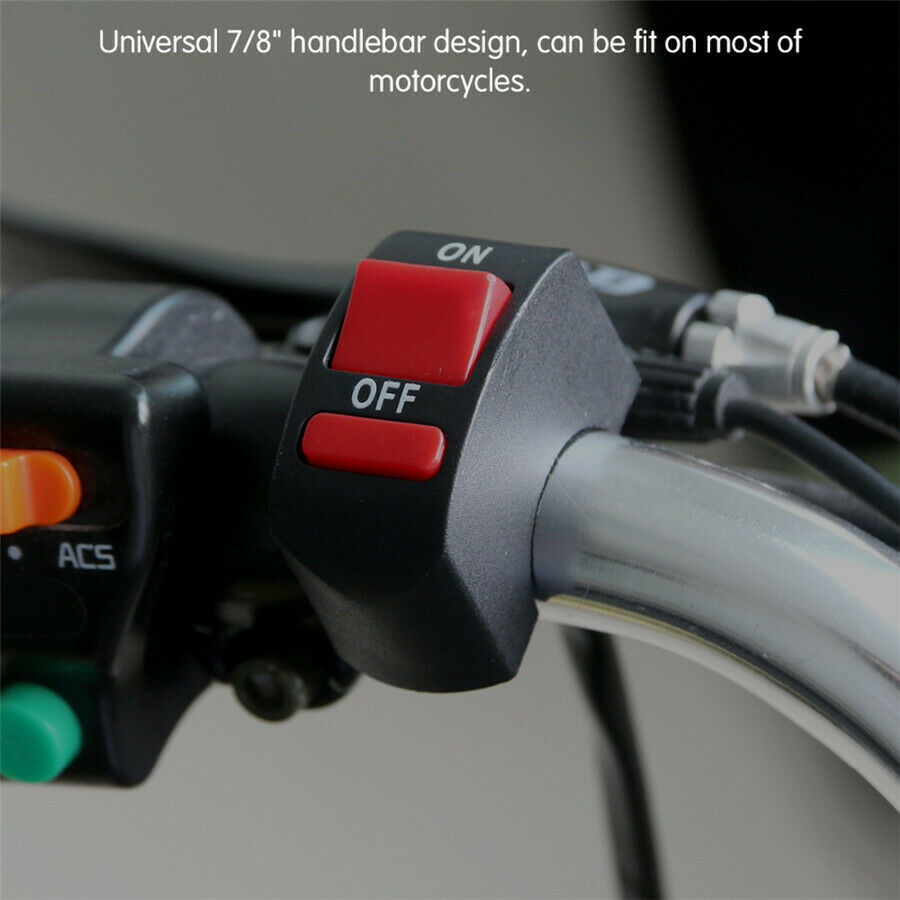 10 Pcs Motorcycle Handlebar ON-OFF Switch Waterproof ATV Headlight Fog Spot