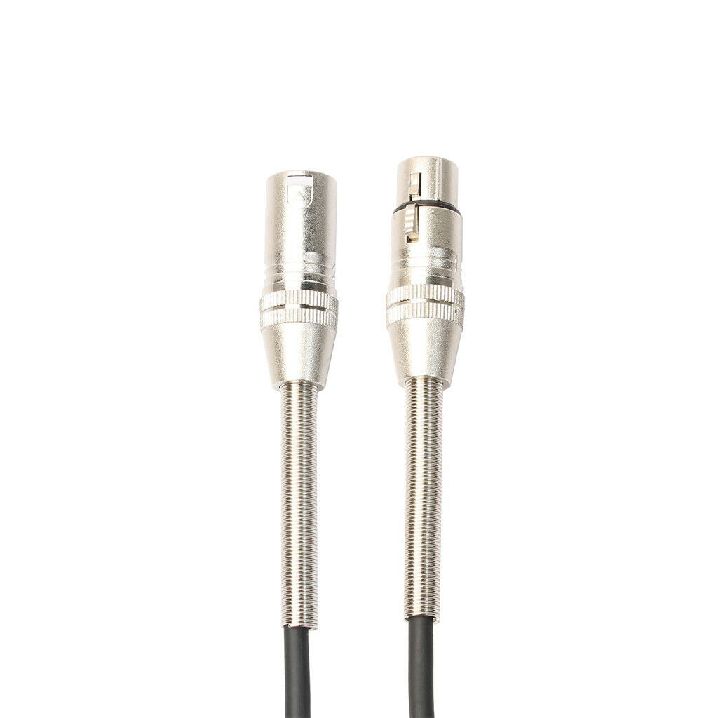 3 Pin Audio Extension XLR Male to Female Microphone Lead Cable Black 10m
