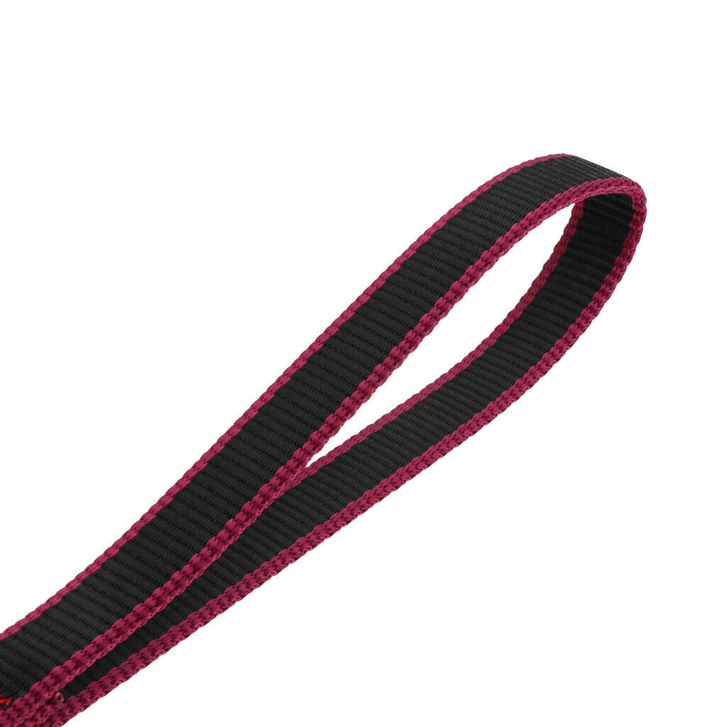 2X 22KN Rock Climbing Quick Draw Sling Mountaineering Webbing Strap 25cm Red