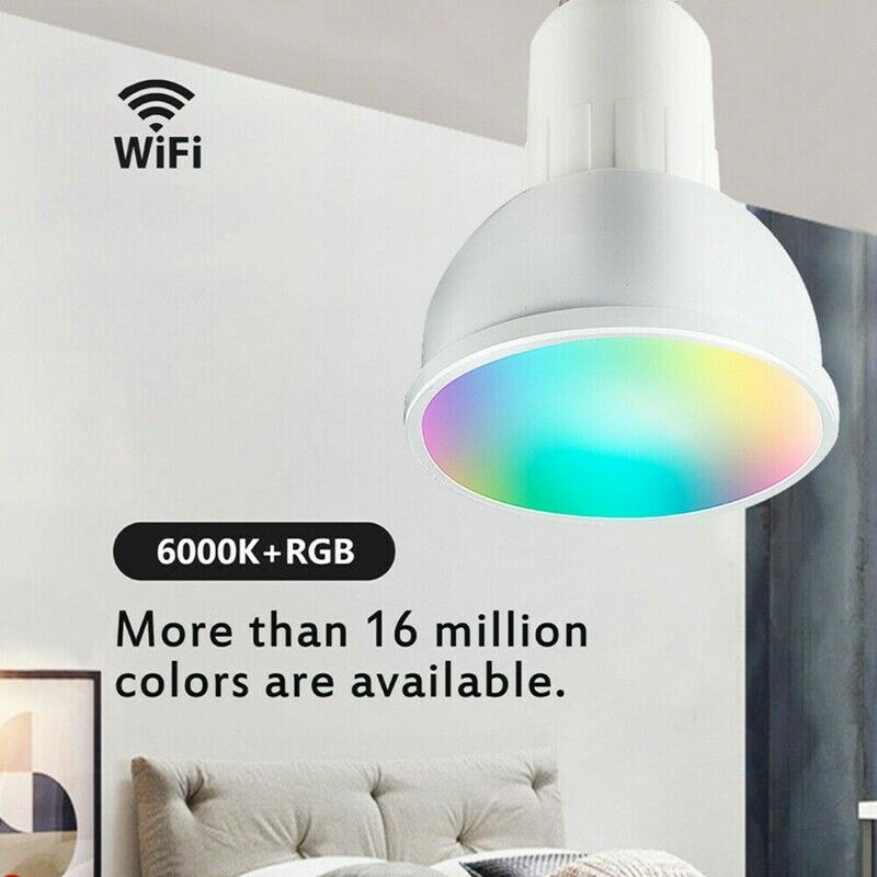 GU10 LED Bulbs WiFi Smart Light Bulb 5W LED Spotlight Multicolor Lights DimmabD1