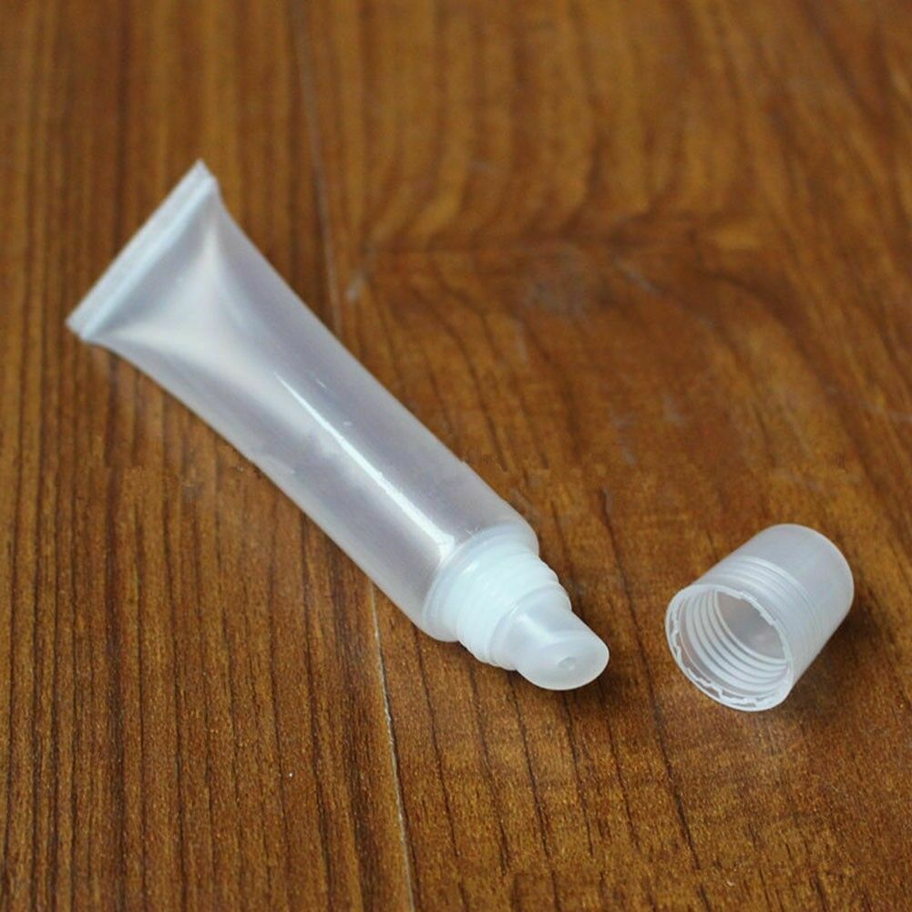 100 Clear LIP BALM Tubes EMPTY New Containers Transparent DIY Chapstick