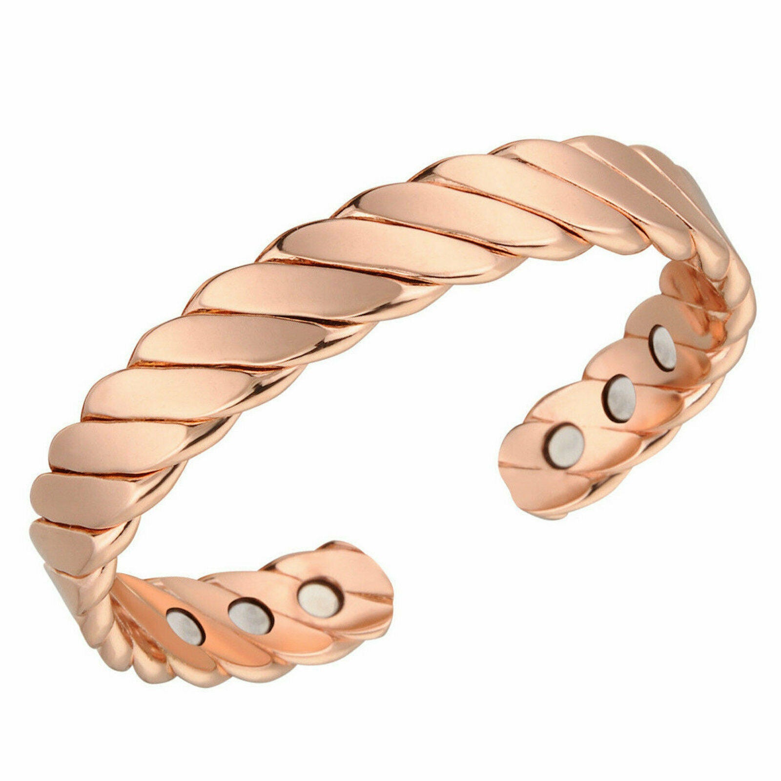 Pure Copper Magnetic Therapy Healing for Arthritis Pain Relief Bangle Bracelet