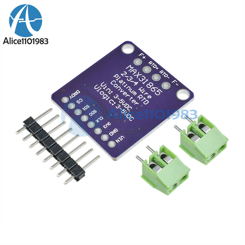 2PCS MAX31865 RTD PT100 Temperature Thermocouple Sensor Amplifier Module DIY