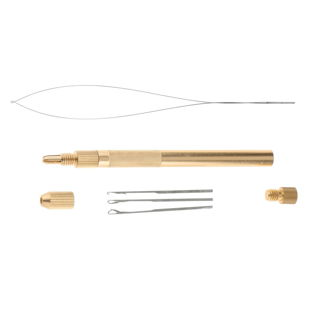 Ventilating Latch Pulling Hook Needles And Holder Kit for Making Lace Wig Hair .