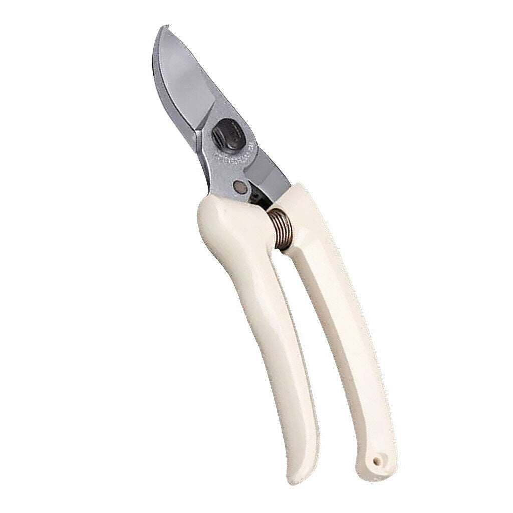 Garden Pruning Shear Curved Plant Scissor Garden Trimmer High Quality White