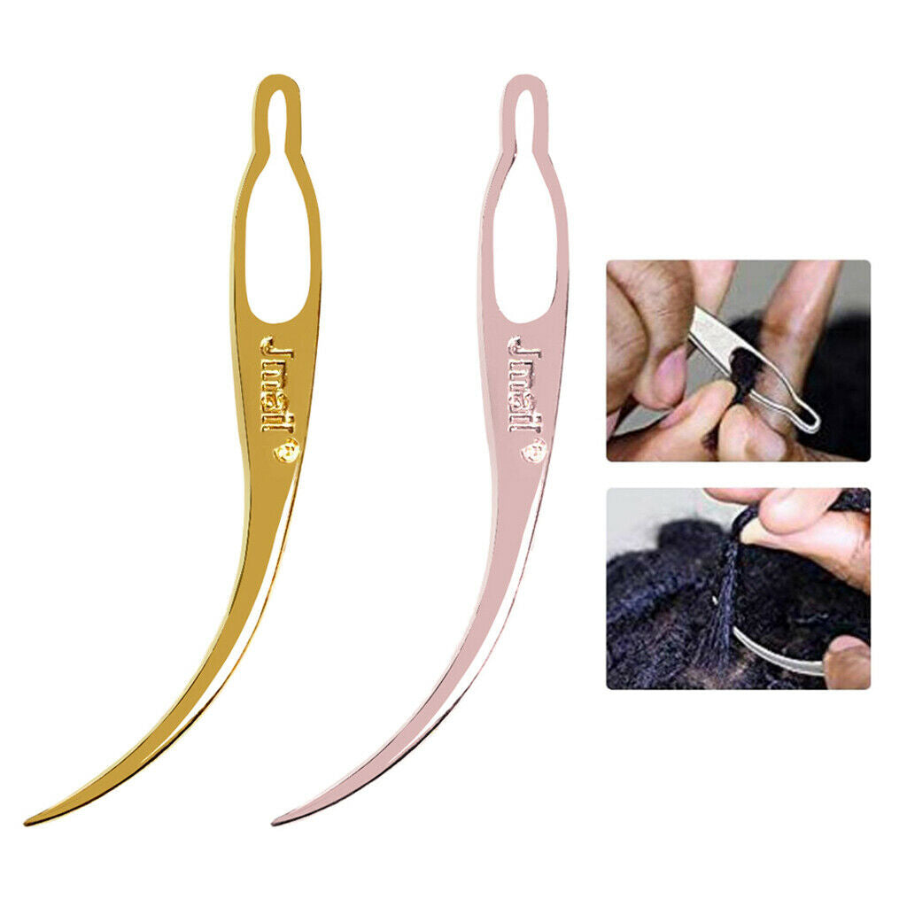 2 Pieces Dreadlocks Tools Craft Needle Hair Hair Extensions Decor DIY 3"