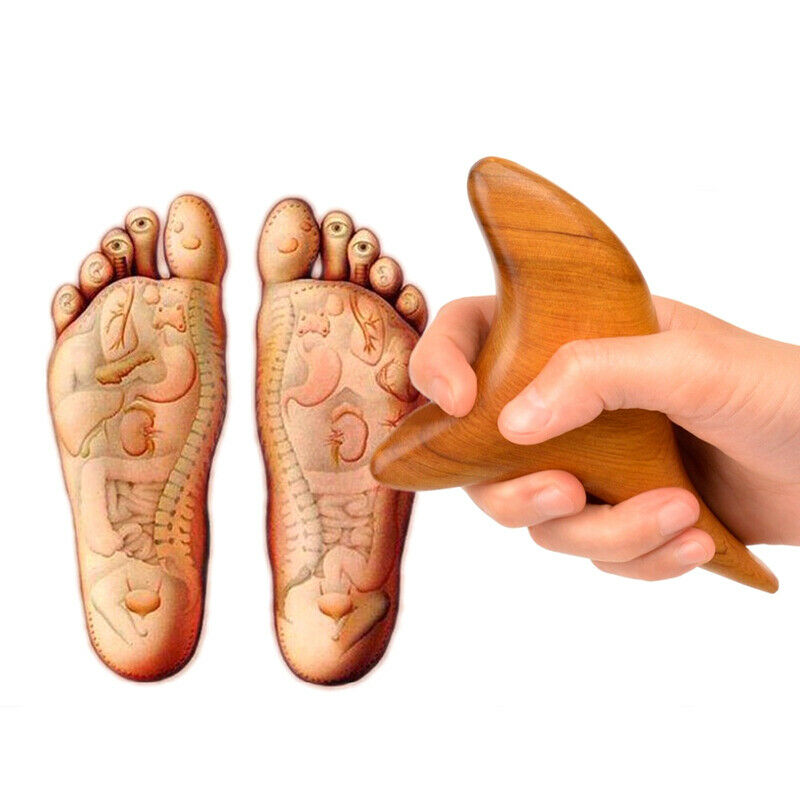 Trigeminal Body Massager Neck Shiatsu Reflexology Wooden for Blood Circul.l8
