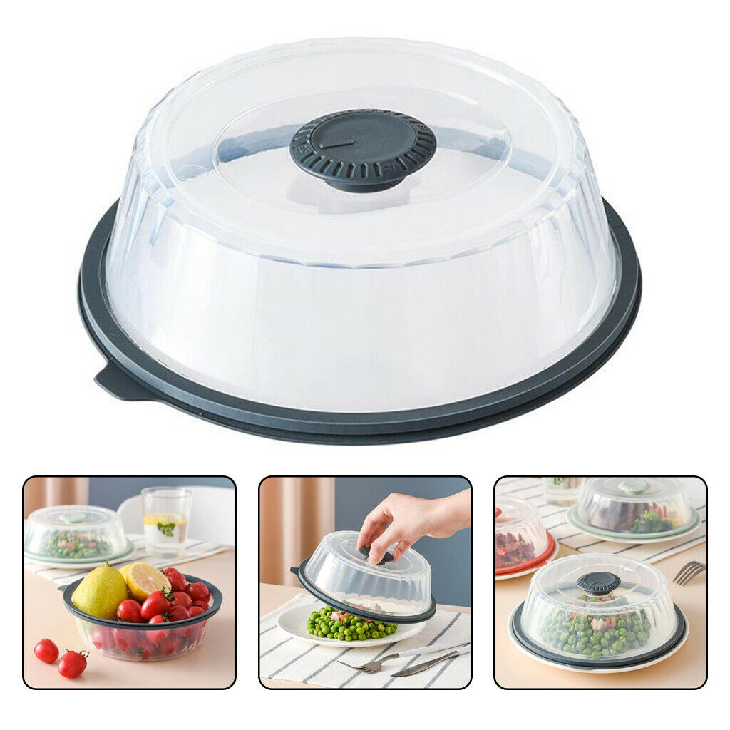2X Vacuum Air-tight Food Sealer Container Bowl Platter Lid Covers Blue