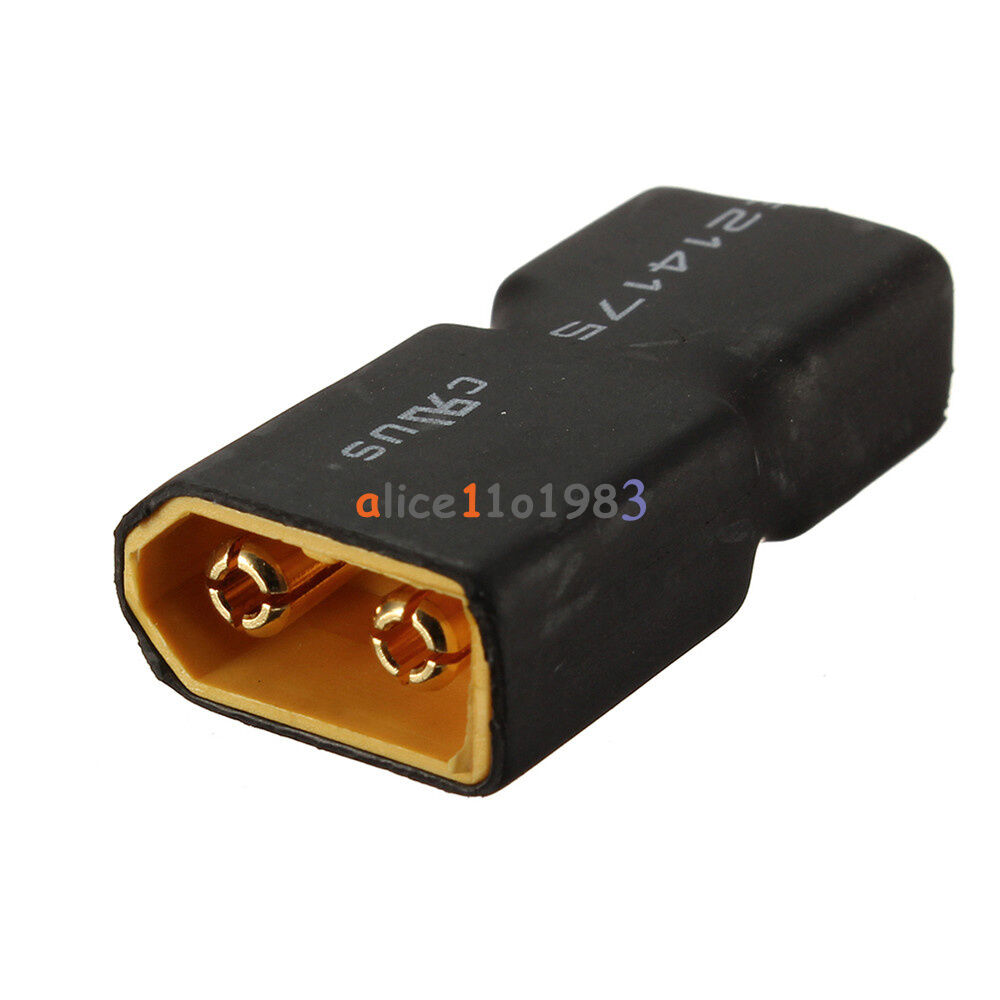 2 XT60 Male To Deans T Plug Connector Female Adapter Car Plane Heli Lipo Battery