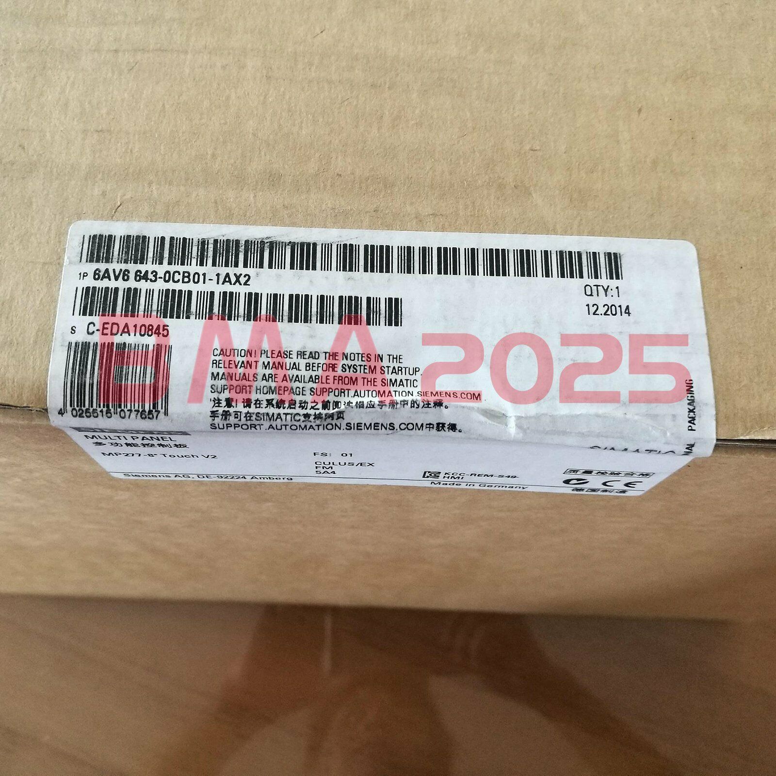 1PC New 6AV6 643-0CB01-1AX2 Touch screen 1year warranty DHL free Ship SM9T