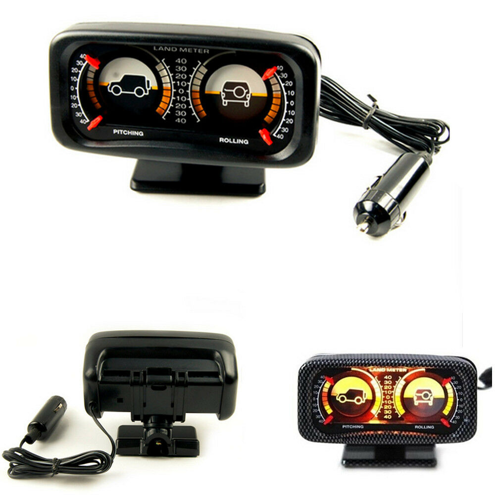 Auto Car Adjustable Rotary Balancer Land Slope Instrument Meter Gauge with Light