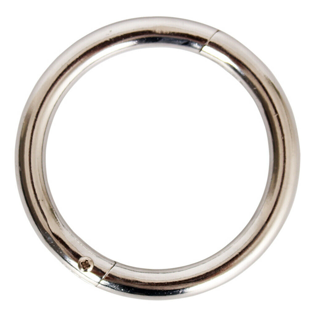 Farm Bull Nose Ring, Chromium-plated carbon steel, ID 3.15", OD 3.94"