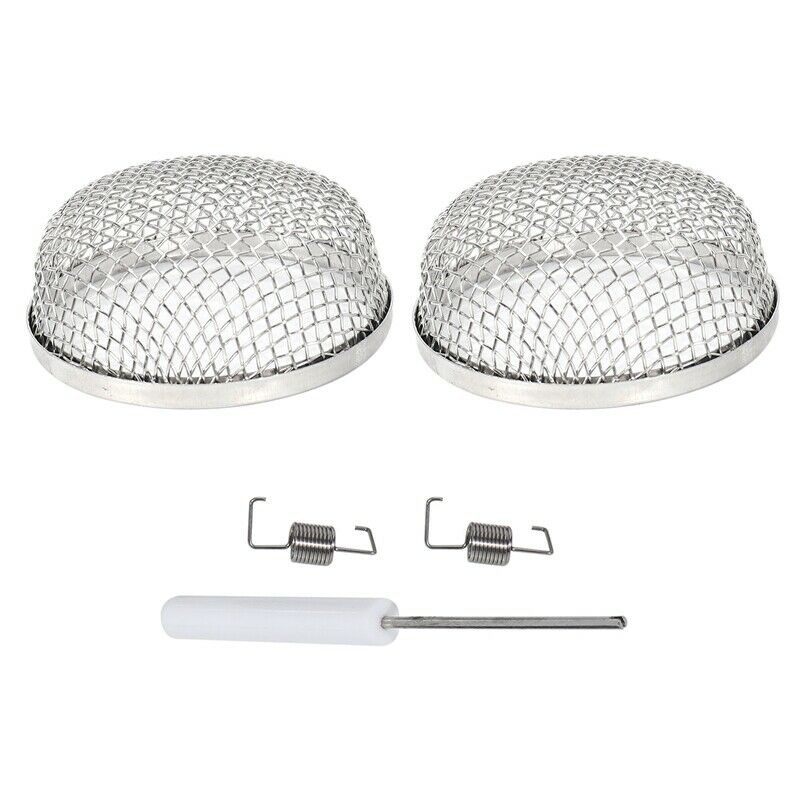 2 Pack Flying Insect Screen Rv Furnace Vent Cover 2.8 Inch Stainless Steel MesK3