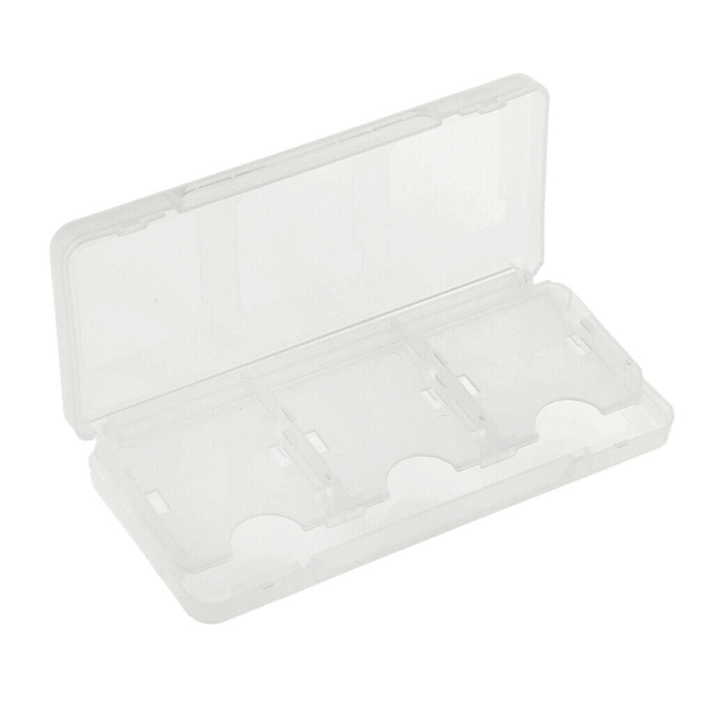 6 in 1 Card Box Storage Holder Case for 3DS Game Cards White