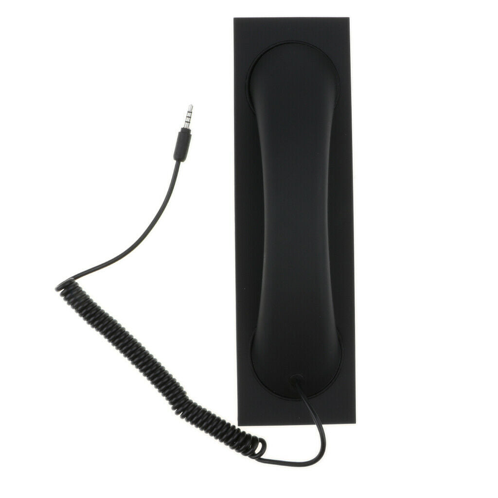 3.5mm Wired Retro Radiation Proof Phone Handset Socket Cell Phone Receiver for