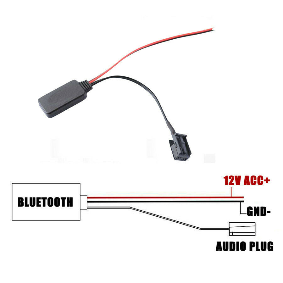 12Pin Bluetooth AUX-in Audio Music Adapter For BMW X5 X3 Z4 E83 E85 E86 E39 E53