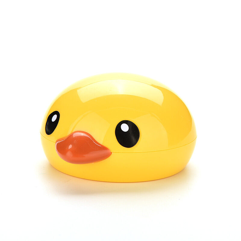 Cute Yellow Duck Contact Lenses Lens Case Holder Box Portable Travel Kit S.l8