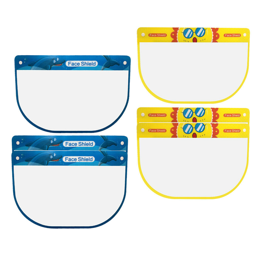 6Pc Kids Safety Full Face Shield Outdoor UV Protective Guard Visor   Dustproof