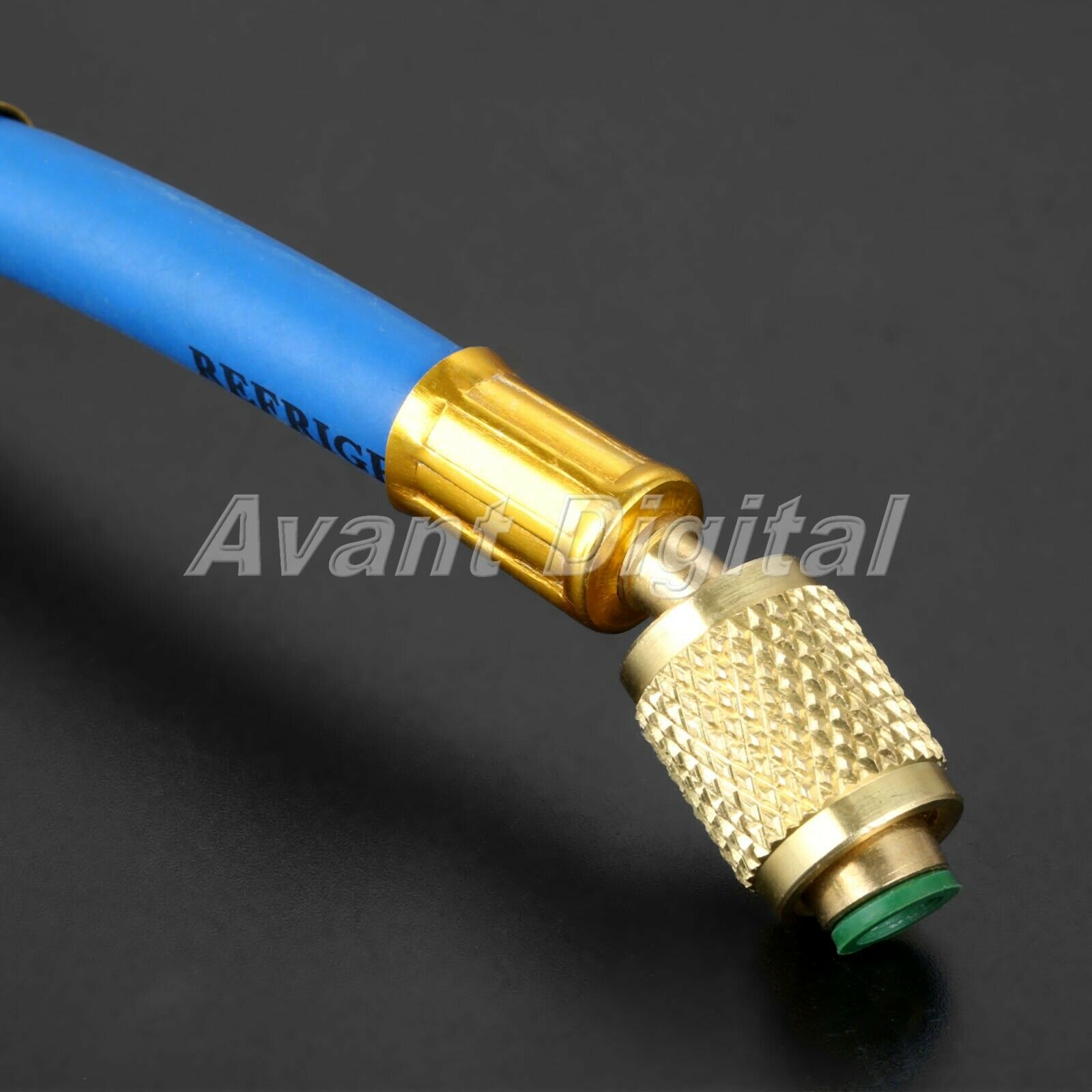 3Pcs 1/4" SAE R134A Refrigerant HVAC AC Charging Hoses with Ball Valve 7"