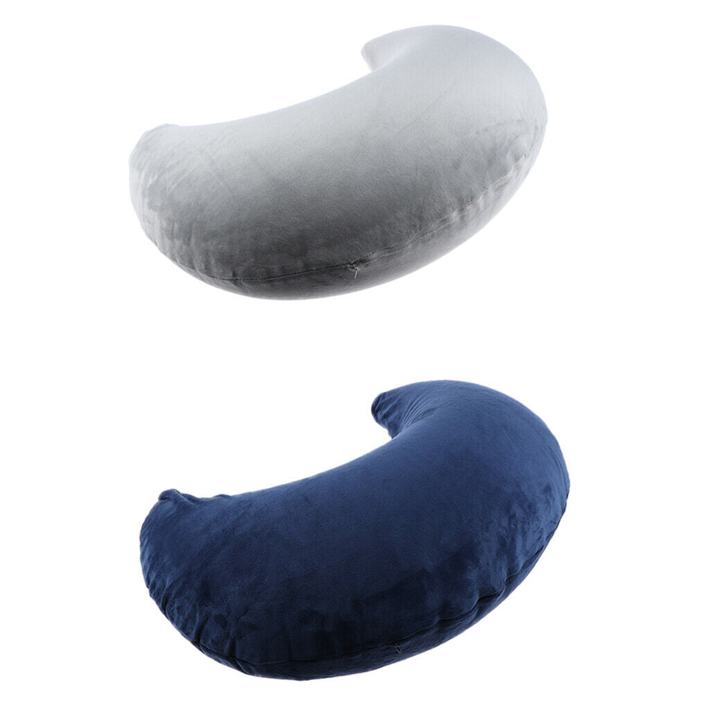 Portable Compact&Lightweight Comfortable Inflatable U Shaped Air Pillow Gray