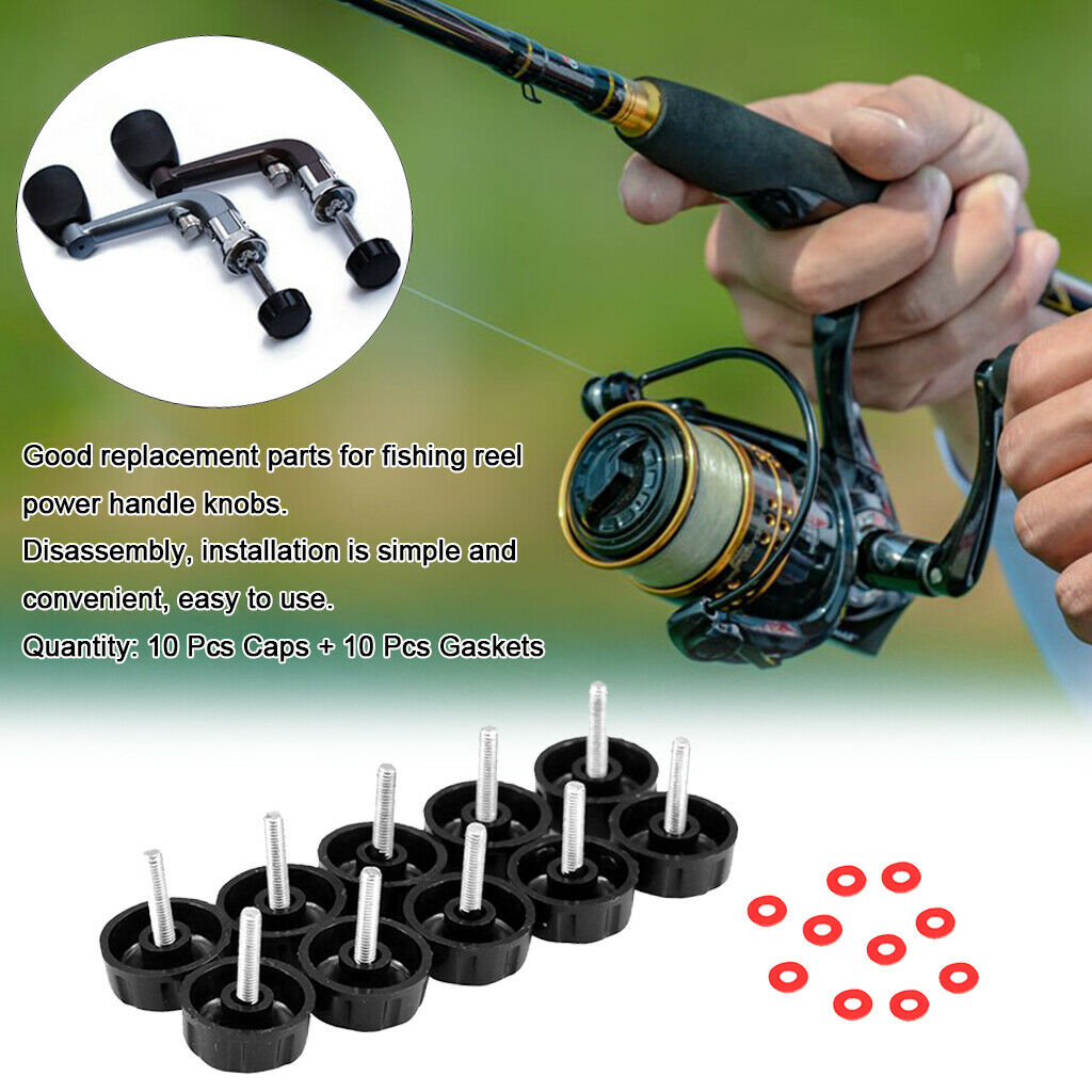 10pcs Screw Caps, Fishing  Reel Handle Screw Caps Bearing Covers with