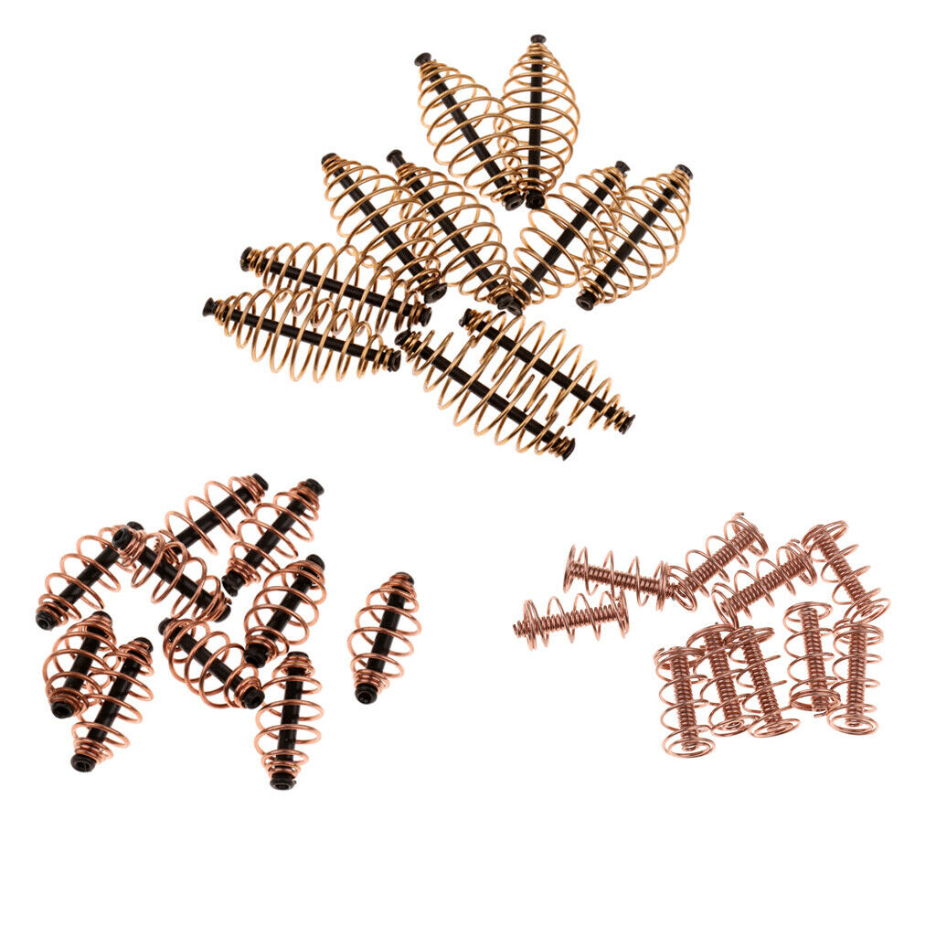 10pcs/Set 5cm   Method Feeder Coil Spring Fishing Feeder