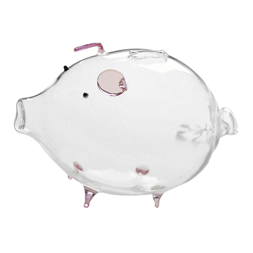 Piggy Bank Money Box Piggy Bank Glücksschwein Glass Container Transparent