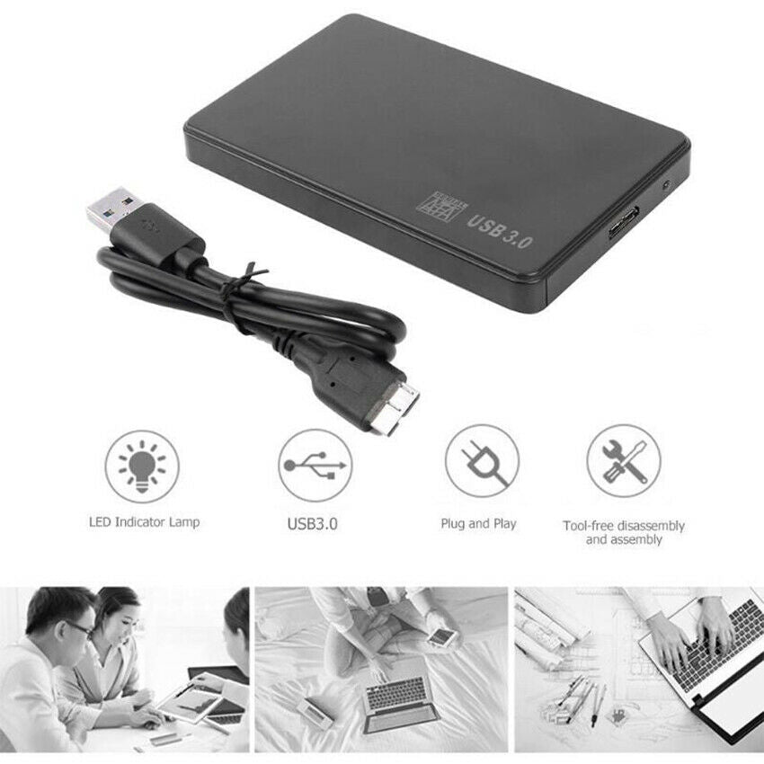 USB 3.0 2.5 inch SATA External SSD Hard Drive Mobile Disk Enclosure Case Box