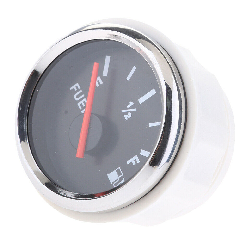 2" Universal Marine Boat Car Analog Fuel Tank Level Gauge IP67 Waterproof