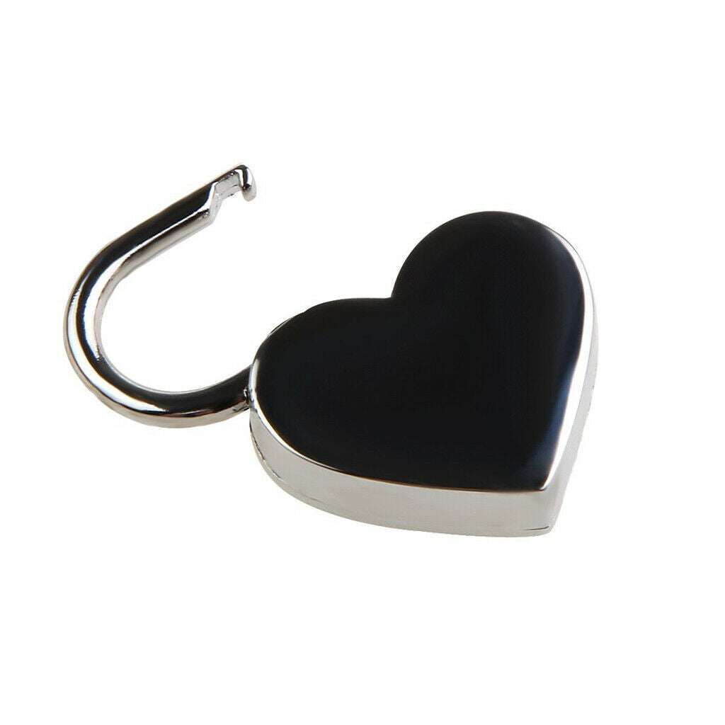 Mini Shining Heart Shape Lock Key Set for Drawers Suitcase Collectibles
